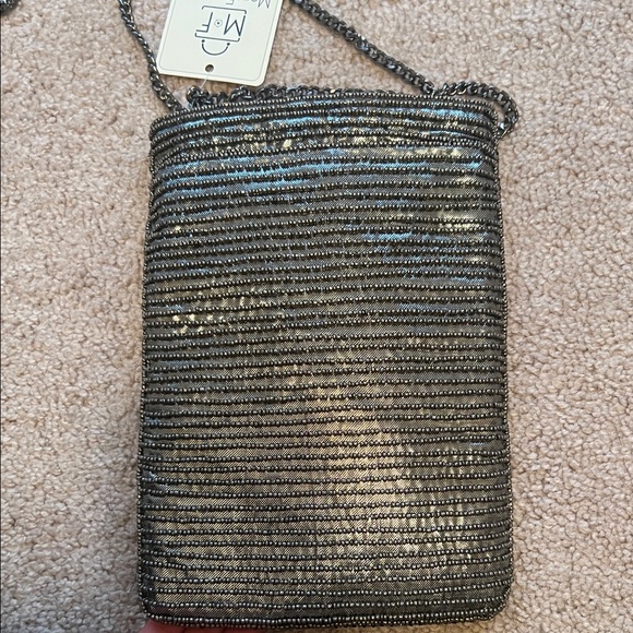 Mary Frances Beaded Champagne Bottle Crossbody and Coupe Coin Bag Set - Picture 4 of 4